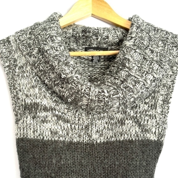 3/$20 ❤️ Seduction Gray Cowl Neck Knit Top US S - Picture 3 of 5